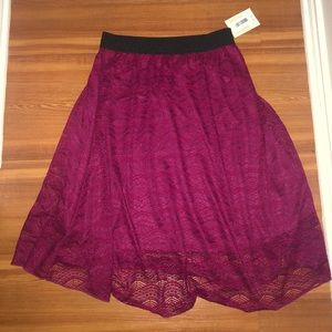 Fuchsia LuLaRoe Lola skirt